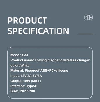 2 în 1 Încărcător Wireless 15W Pentru iPhone12 iWatch airpods magsafe incarcator Pentru Apple Qi Wireless Charging Station pentru iphone 12pro