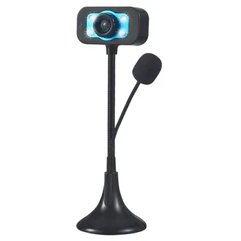 HD Webcam USB Camera Web Cu Anulare a Zgomotului Microfon Rotație de 360 de Grade camera web Pentru Calculator Acasă PC-ul de Birou de Studiu de Joc
