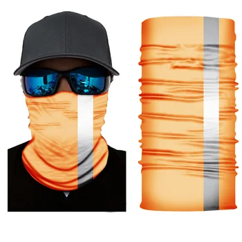 Reflectorizante Drumeții Eșarfe Bărbați Poliester Respirabil Windproof Anti UV Neck Gaiter Fata Scut Pescuit, Vânătoare, Ciclism Bandană