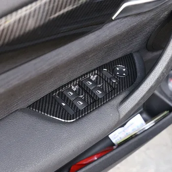 Auto Styling Ușa Amrest Panou Decor Capac Pentru BMW X1 E84 2011-LHD Interior Geam de Ridicare Butoane Cadru Autocolante