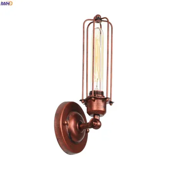 IWHD RH Industriale Decor Vintage Lampă de Perete Dormitor Casa Interior Scara de Iluminat Retro Edison a CONDUS Lumina de Perete Sconces corp de Iluminat