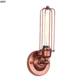 IWHD RH Industriale Decor Vintage Lampă de Perete Dormitor Casa Interior Scara de Iluminat Retro Edison a CONDUS Lumina de Perete Sconces corp de Iluminat