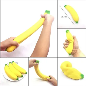 Se frământa jucării Jumbo Banana Eliberare de Stres Parfumate Super Lent în Creștere Copii Stoarce Jucărie de Dimensiuni Mari Daruri антистресс jucarii jucarii de stres