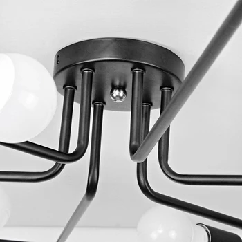 Smuxi 4/6/8 Capete de LED Edison Plafon Lampă Retro Stil Dormitor, Camera de zi Lumina Pandantiv Candelabru Decor Acasă de Iluminat E27 220V