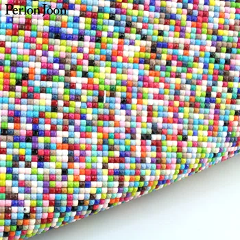 Fierbinte-de stabilire mozaic patch pânză de 25mm colorate pătrat mic rășină DIY acasă Decorative accesorii de îmbrăcăminte TR082