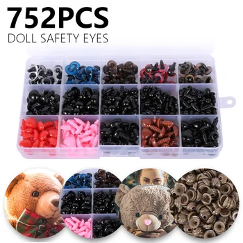 752pcs Colorate Meserii din Plastic, de Siguranță Pentru ursulet Moale de Pluș Jucărie Animal de Păpuși Amigurumi DIY Accesorii