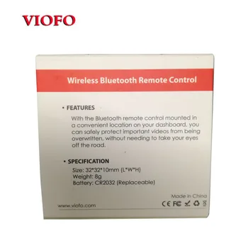 Original VIOFO Bluetooth BT Control de la Distanță RC RM100 pentru A129 Duo/A129 Duo IR/A129 Pro Duo/A129 Duo Plus/A139 Dashcam Dash camera