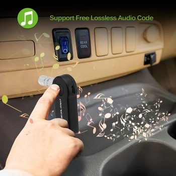 Onever Auto fără Fir Bluetooth Receptor Adaptor de 3,5 MM AUX Audio Stereo Muzică Acasă Auto Hands-free Bluetooth Audio Adapter