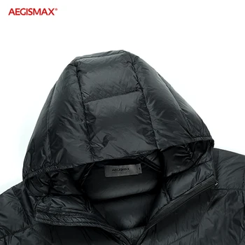 AEGISMAX Nou Ultra-Light 800FP 95% Alb de Gâscă în Jos Ține de Cald în aer liber Camping Toamna Iarna Bărbați în Jos Jacheta
