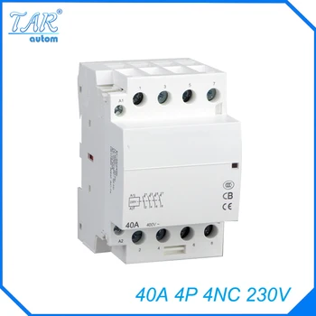 Șină Din de uz casnic AC contactor 40A 4NC 230V uz Casnic de contact module pe Șină Din contactor Modular