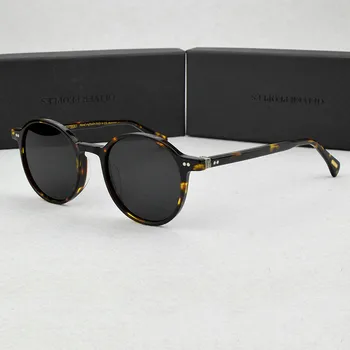 OV5585 vintage Rotund polarizat ochelari de soare femei 2021 Brand designer de lux ochelari de soare pentru barbati de Conducere femei UV400 ochelari de soare
