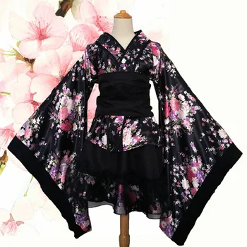 Japoneze Sakura Kimono Lolita Rochii De Cosplay Costum Menajera Costum Femei Rochie