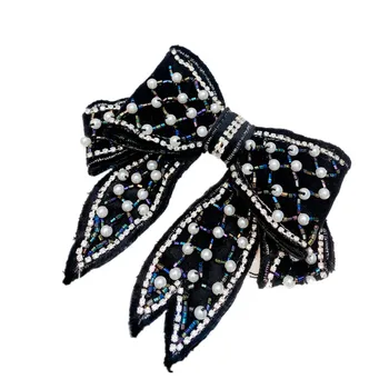 Diamond Pearl Headband Set Arc de Par Clip Plin Lanț Elegant pentru Femei de Moda Accesorii de Par Clip de Primăvară ace de Păr Frizură