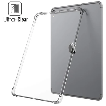 TPU Șoc Dovada Caz pentru Samsung Galaxy Tab S6 Lite 10.4 2020 Transparent Capacul din Spate pentru Samsung SM-P610 P615