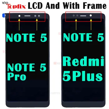 Pentru Xiaomi Redmi 5 Plus Display LCD+Touch Screen FHD 5.99' Nota 5 pentru Digitizor Ecran Panou de Sticlă Ansamblu Redmi Note 5 LCD