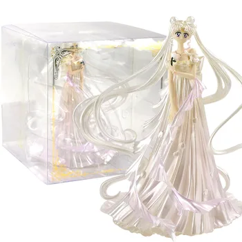13-22cm Sailor Moon Tsukino Marte Mercur Mizuno Kino Hino Rei Jupiter Saturn Printesa Chibi PVC Figura Model de Păpușă Jucărie