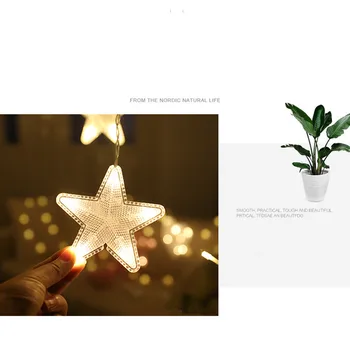 ZPAA 3M Lumini de Crăciun 220V Romantic de Basm Star LED-uri Cortina Șir de Iluminat pentru Casa Dormitor Nunta Ghirlanda Petrecere Decoratiuni