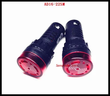 10-20 buc/Lot AD 16-22SM 22mm AC/DC 12V,24V,110V, AC220V Sirena Buzzer LED Rosu Indicator de Lumină Lampă Pilot