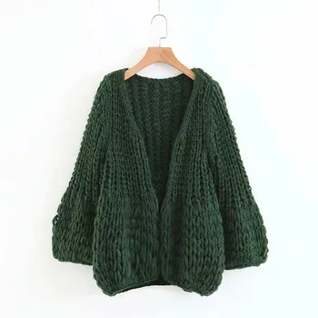 2020 toamna pulovere pentru femei de tricotat manual culoare pură simplu pulover de iarna 6Colors cardigan jacheta