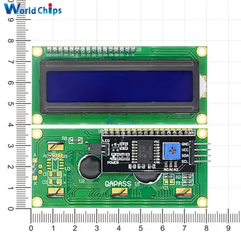 10BUC LCD1602 1602 Modulul LCD Albastru / Verde Galben Ecran 16x2 Caractere LCD Display PCF8574T PCF8574 IIC Interfata I2C 5V