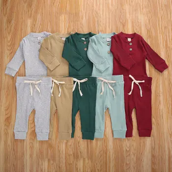 Unisex copil nou-născut sleepwear somn juca pijama infantil copii bumbac set de pijama