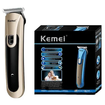 KEMEI KM-725 Electrice fără Fir de Păr de la Frizerie tuns Tuns Barba Aparat de Ras pentru Barbati Copii de AC Reîncărcabilă sau Baterie AA