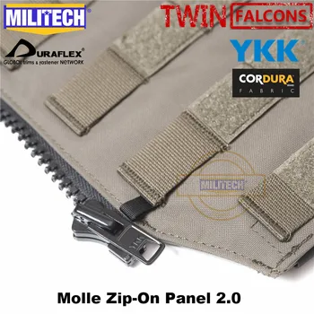 MILITECH Add Pe 2.0 Zip-Molle Pe Panoul de Platformă pentru CPM CPC AVS Militare Fermoar Pachet TWINFALCONS TW 500D Delustered Cordura