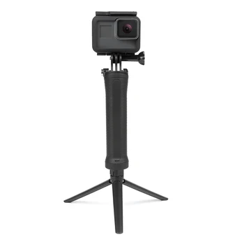 Trei moduri de Multi-funcția de Pliere Braț de Pârghie Monopied cu Trepied Mount Selfie stick pentru GoPro Hero 5 4 3 Sjcam4000 Xiaoyi
