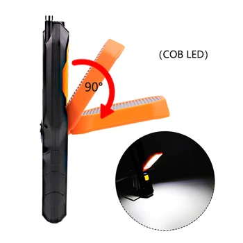 Portabil LED Lumina de Lucru USB Reîncărcabilă în aer liber Lanternă pentru Drumeții de Lucru, Masina Repararea WWO66
