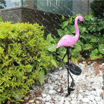 Flamingo Roz De Energie Solară Gazon Dector Grădină Miza Peisaj Lampă De Lumină În Aer Liber