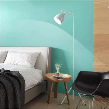 Stil Nordic E27 lămpi de podea pentru dormitor, camera de zi studiu creative drăguț de corn de cerb, ochi de protecție led verticale lumini pentru podea