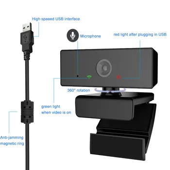 SeenDa 1080P HD Webcam USB HD Autofocus aparat de Fotografiat PC Build-in Microfon MICROFON pentru Skype pentru Android TV, Calculator, aparat de Fotografiat USB Web Cam