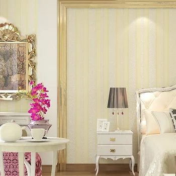 3D cu Dungi Tapet Non-țesute Acasă Decor de Perete Stil European Dormitor, Camera de zi cu Canapea, TV Tapet de Fundal Pentru Pereți Roll
