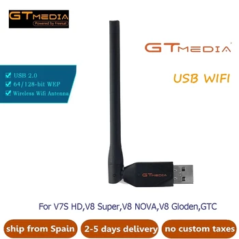 GTMEDIA USB WiFi Cu Antena de Lucru 2.4 GHz pentru V7s HD V7 combo PLUS V7 v8 SUPER Receptor Digital de Satelit pentru HD TV Set Top Box