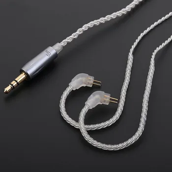 TRN Modernizate Argint Placat cu Casti Cablu de 3,5 mm la 2Pin/0.75 mm 0.78 mm mmcx Înlocuire Cablu Căști