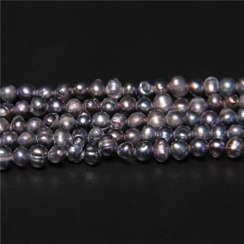 4-4.5 mm Negru Natural Pumn de Perle Pentru a Face Bijuterii în stil Baroc Semințe Mici Frewater Pearl Margele lucrate manual DIY Accesorii 14