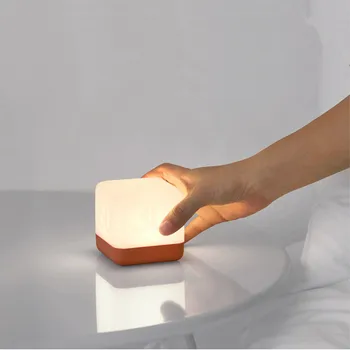 Încărcare USB Creative Cub cu Somnul Lumina Flip Timer Lumina de Noapte LED-uri de Economisire a Energiei Lampă de Masă