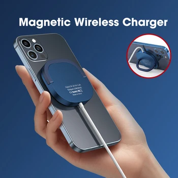 Magnetic Wireless Încărcător pentru iPhone 12 Pro Max 15W Qi de Încărcare Rapidă Pad pentru Magsafing Încărcătoare Suport de Montare Suport de Telefon