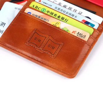 Vintage RFID Blocking Afaceri Pașaport Acoperă Suport Accesorii de Voiaj Barbati ID Card Bancar din Piele PU Portofel Caz