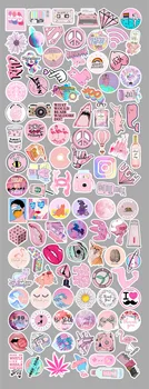 103pcs Amestecat Kawaii VSCO Pink Lady Fete Impermeabil Graffiti Jucărie Autocolante Pentru DIY Laptop Depozitare Skateboard Masina Perete Bucurie Decor