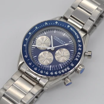 Corgeut Barbati Ceas Sport de 24 de ore Multifuncțional cronograf Ceasuri de Top de Brand de Lux din oțel Inoxidabil curea Cuarț Bărbați Ceasuri