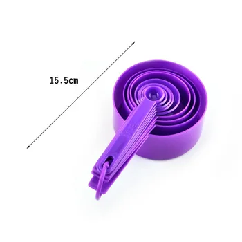 9Pcs/Set PP Măsurare lingură de Plastic Portabil Pure Color Instrumente de BRICOLAJ de Copt Consumabile Accesorii de Bucătărie care pot fi Stivuite Combinație