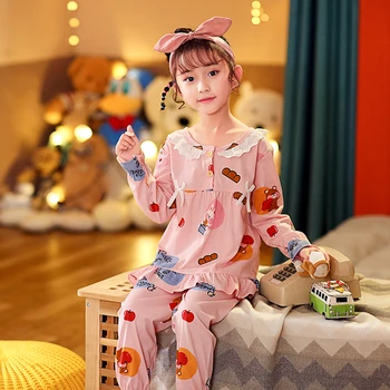 Îngroșa 2020 Toamna Iarna Fete De Moda Bumbac Pijama, Pijamale Pijamale Moi Copii Copii Topuri Cu Maneci Lungi Pantaloni Fata Cadou