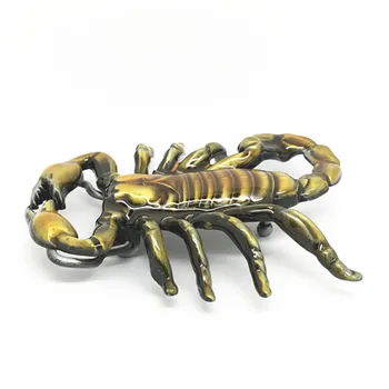 Curea de Accesorii de Culoare Galben 3D Scorpion Metal catarama pentru curea 4cm
