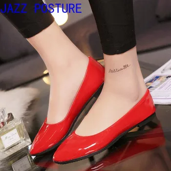 Noi de vânzare fierbinte superficial gura pantofi plat pentru femei 2020 toamna anului nou a subliniat scoop pantofi pantofi de lucru de sex feminin bomboane de culoare de pantofi de piele q7