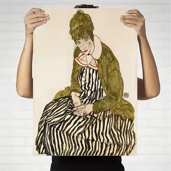 Acasă Decor Panza De Imprimare Arta De Perete Imagine Poster Picturi Ulei Neînrămate Desene Austriac Egon Schiele Femeia