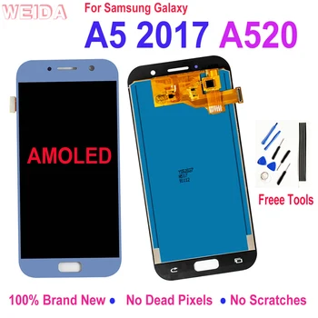 Lcd Pentru Samsung Galaxy A5 2017 A520 Display LCD Touch Screen Digitizer Sticla Înlocuirea Ansamblului pentru Samsung A520F SM-A520F Lcd