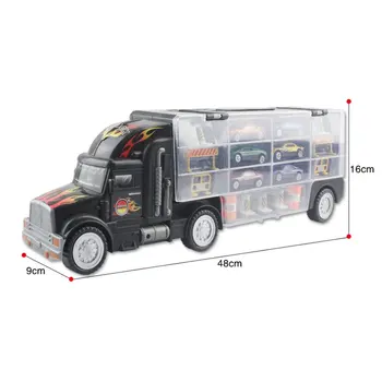 Aliaj Garaj Auto Model Auto Copii Cadou Camion De Jucărie Mașină Recipient Interactive Mini