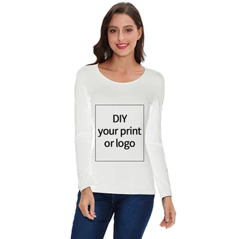 Personalizate Print T Shirt pentru Femei/Bărbați DIY PROPRIUL Design Logo sau o Imagine de Bumbac Alb T-shirt cu Maneci Scurte topuri Casual Tee