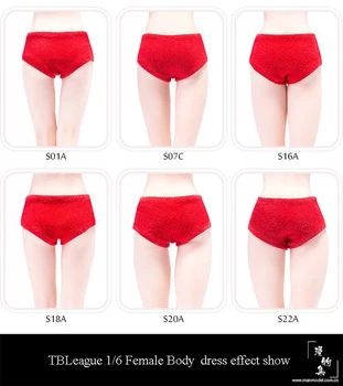1/6 Scară Sexy Femeie Lenjerie de Chiloți pentru Femei Bottom Chilotei Pantaloni de Siguranță Modelul De 12